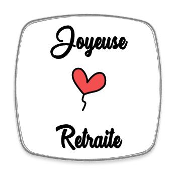 RETIREMENT. RETIREMENT. RETIRED. RETIREMENT - Square fridge magnet - white - Front