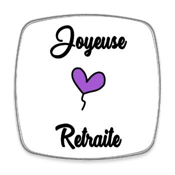 RETIREMENT. RETIREMENT. RETIRED. SENIOR. GRANNY. GRANDPA - Square fridge magnet - white - Front