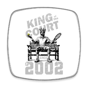 Maillot de tennis Anniversaire Homme Anniversaire 2002 - Magnet carré - blanc - Devant