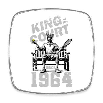 Chemise de tennis Homme 60e anniversaire 1964 - Magnet carré - blanc - Devant