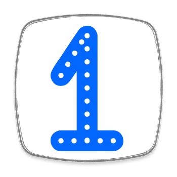 1. 1 Jahr. 1. JAHRESTAG. 1-JÄHRIGES JUBILÄUM - Viereckiger Kühlschrankmagnet - Weiß - Vorne