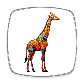 Giraffe - Square fridge magnet - white - Front