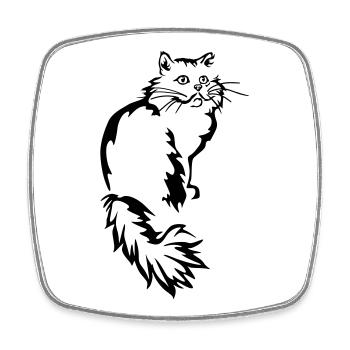 Persian - Persian Cat - Square fridge magnet - white - Front