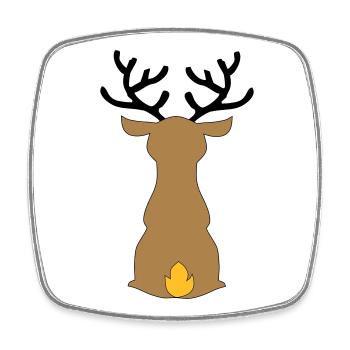 Funny gifts for Christmas - Square fridge magnet - white - Front