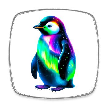 Penguin - Square fridge magnet - white - Front
