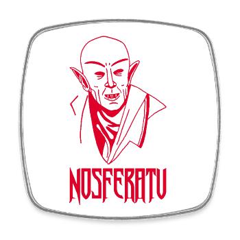 Nosferatu the Vampire (Red) - Square fridge magnet - white - Front