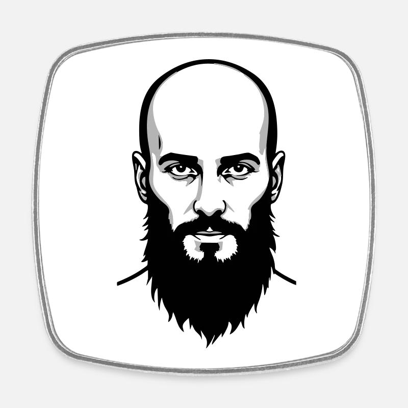 Chechen Hero - Square fridge magnet - white
