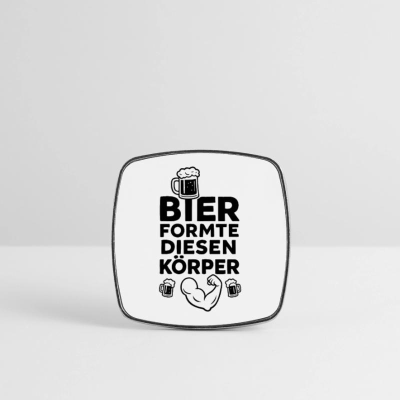 Bier formte diesen Körper Viereckiger Kühlschrankmagnet