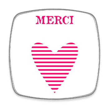 MISTRESS. HEART. MASTER. THANK YOU. THANK YOU MISTRESS. - Square fridge magnet - white - Front