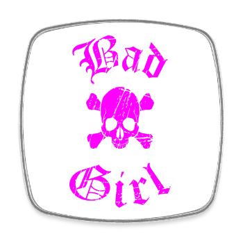 Skull Custom Design - Square fridge magnet - white - Front