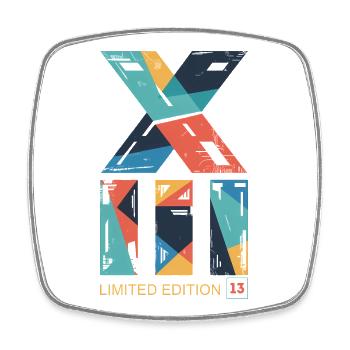 Edition Limitée Roman XIII 13 Ans Anniversaire - Magnet carré - blanc - Devant