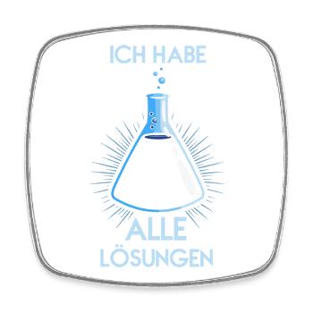 Chemistry Chemist Chemistry Teacher Funny Science - Square fridge magnet - white - Front