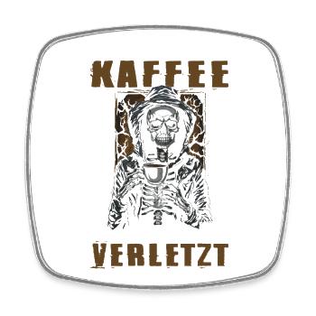 Funny Sayings Fun Outfits Irony Sarcasm - Square fridge magnet - white - Front