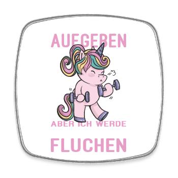 Funny Fitness Sayings Workout Outfits - Square fridge magnet - white - Front