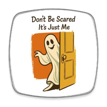 Hab keine Angst, es gibt nur mich, Ghost, Halloween - Viereckiger Kühlschrankmagnet - Weiß - Vorne