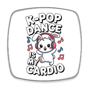 K-Pop Danse Drôle Corée - Magnet carré - blanc - Devant