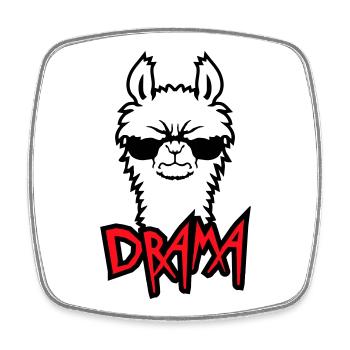 Lama Cool Wütend Sonnenbrille Pelzig Sauer Alpaka - Viereckiger Kühlschrankmagnet - Weiß - Vorne