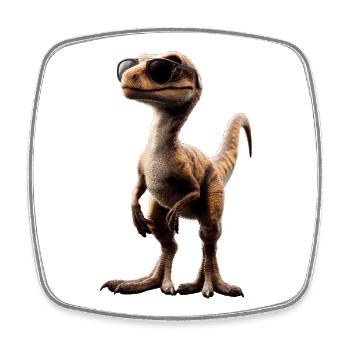 Raptor Velociraptor Dinosaur Dino Raptors - Square fridge magnet - white - Front