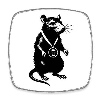 Please upload design - Square fridge magnet - white - Front