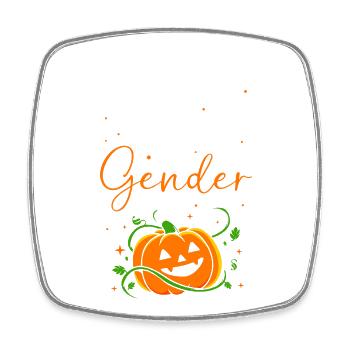 Thanksgiving Gender Reveal Werdende Mutter - Viereckiger Kühlschrankmagnet - Weiß - Vorne
