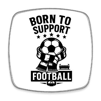 support football - Viereckiger Kühlschrankmagnet - Weiß - Vorne