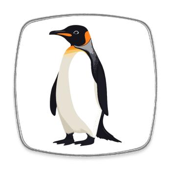 Pinguine Pinguin - Viereckiger Kühlschrankmagnet - Weiß - Vorne