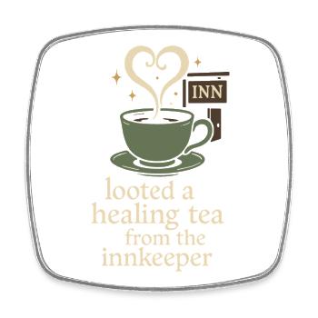 Booktok Fantasy Bookish Humor Gift for - Square fridge magnet - white - Front
