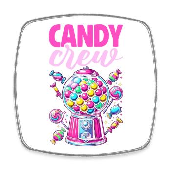 Candy Crew Décoration Candy Lover Sweet Tooth - Magnet carré - blanc - Devant