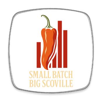 Hot Sauce Maker Fermented Chili Spicy - Square fridge magnet - white - Front