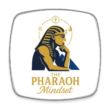 Pharaoh Archaeology in Ancient Egypt - Square fridge magnet - white - Front