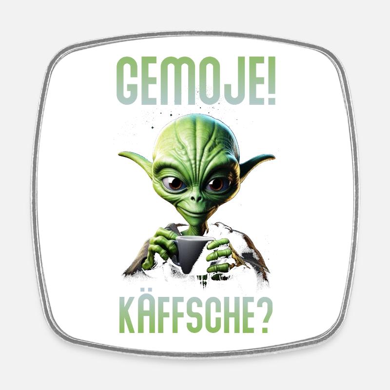 Guten Morgen Hessisch Gemoje Käffsche Kaffee - Viereckiger Kühlschrankmagnet - Weiß