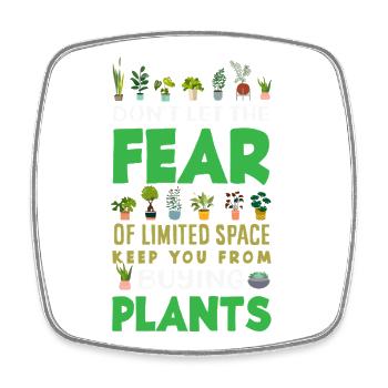 Garden & Plant Lovers Gifts - Square fridge magnet - white - Front