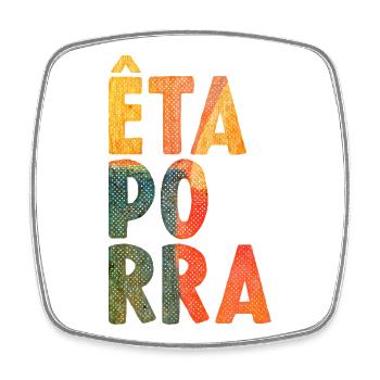 Êta Porra - Magnet carré - blanc - Devant