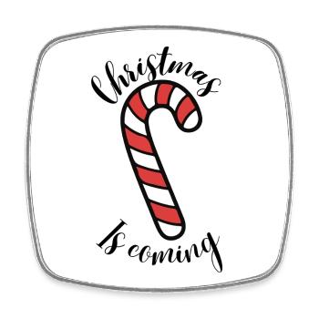 Candy Canes Illustration - Square fridge magnet - white - Front