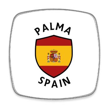 Palma Spain Shield Flag - Square fridge magnet - white - Front