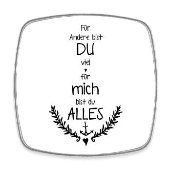 Heart Vine / heavenlygoods / love / Liebe - Square fridge magnet - white - Front