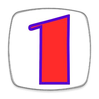1. 1 year. 1st ANNIVERSARY. 1 YEAR ANNIVERSARY - Square fridge magnet - white - Front