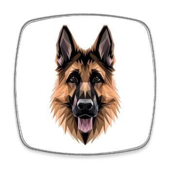 Schäferhund Hund Liebe Deutscher Schäferhund Hunde - Viereckiger Kühlschrankmagnet - Weiß - Vorne