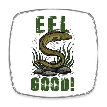 Vintage Eel Eel Good Humor - Square fridge magnet - white - Front
