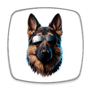 Les chiens bergers allemands adorent les chiens bergers allemands - Magnet carré - blanc - Devant