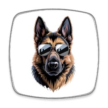 Les chiens bergers allemands adorent les chiens bergers allemands - Magnet carré - blanc - Devant