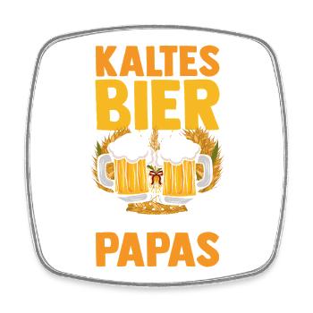 Bier Vater Vatertag Papa - Viereckiger Kühlschrankmagnet - Weiß - Vorne