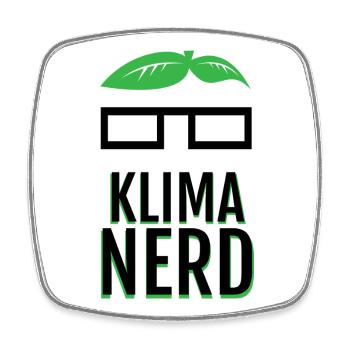 Klima Nerd Funny Plant Lover Green Nature Graphic - Viereckiger Kühlschrankmagnet - Weiß - Vorne
