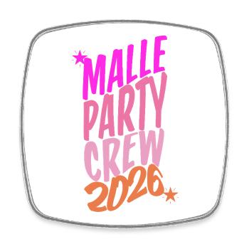 Malle, Party Crew, 2026 - Viereckiger Kühlschrankmagnet - Weiß - Vorne