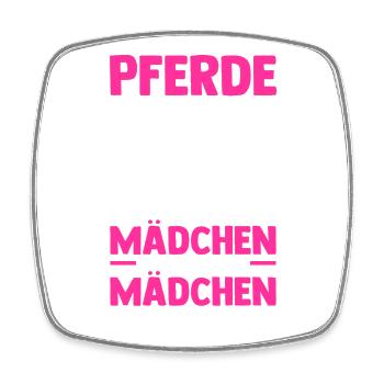 Reiten Pferdeliebhaber Reiterhof Pferde - Viereckiger Kühlschrankmagnet - Weiß - Vorne