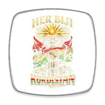 Her Biji Kurdistan Kurde Kurden - Viereckiger Kühlschrankmagnet - Weiß - Vorne