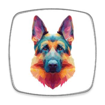 Sheepdog - Square fridge magnet - white - Front