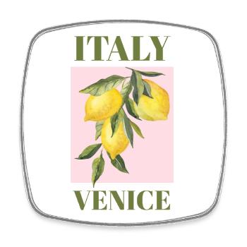 Italien Venedig Urlaub Strand Zitronen Venedig - Viereckiger Kühlschrankmagnet - Weiß - Vorne