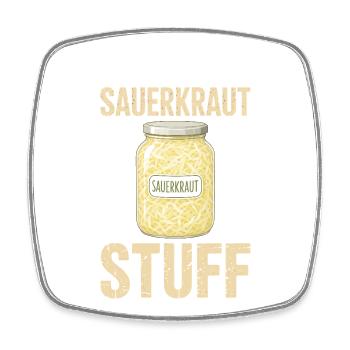 Sauerkraut Sauerkohl Geschenke - Viereckiger Kühlschrankmagnet - Weiß - Vorne