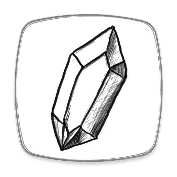 Kristall Yoga Meditation Esoterik - Illustration - Viereckiger Kühlschrankmagnet - Weiß - Vorne